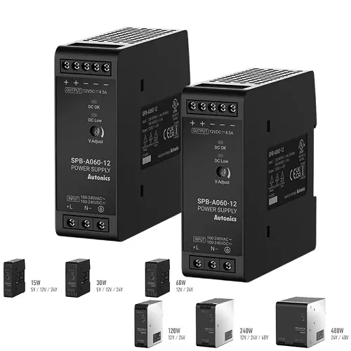 SPB-A060-12 Bộ nguồn xung ổn áp Autonics lắp đặt trên thanh DIN